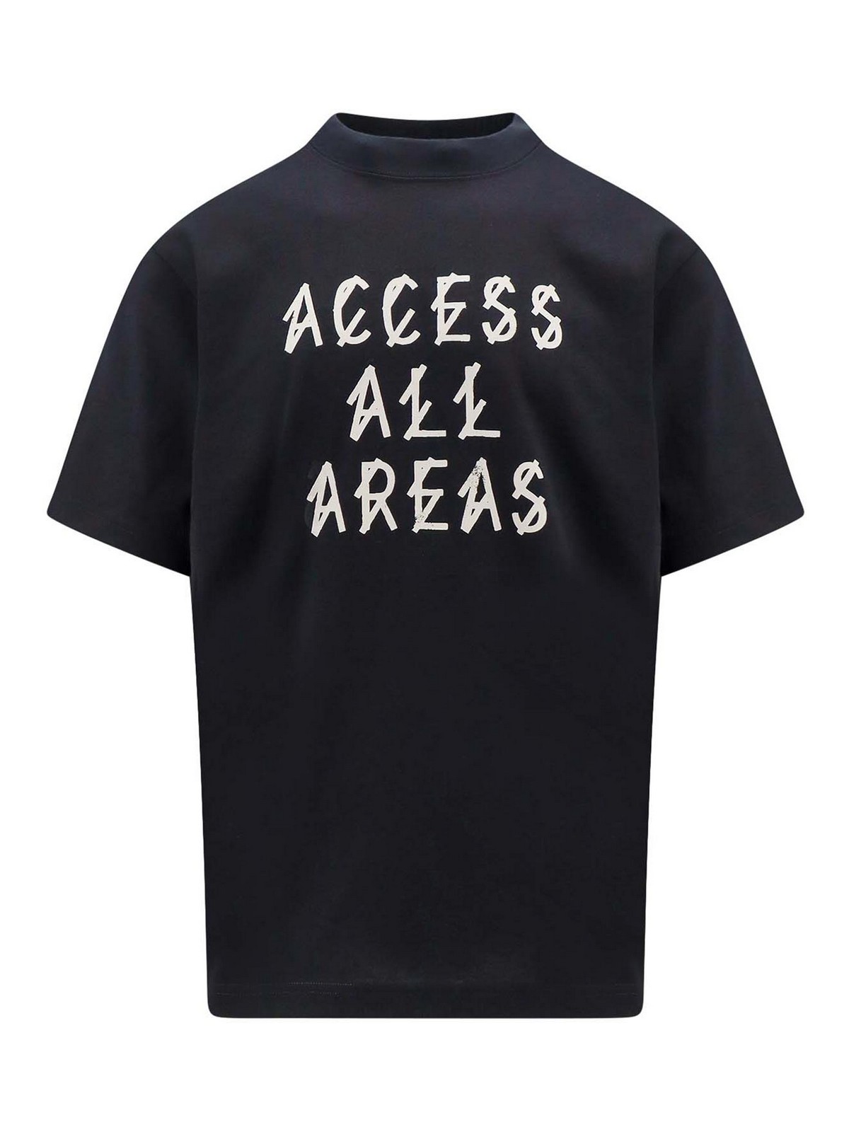 44 Label Group Cotton T-shirt With Aaa Print In Black