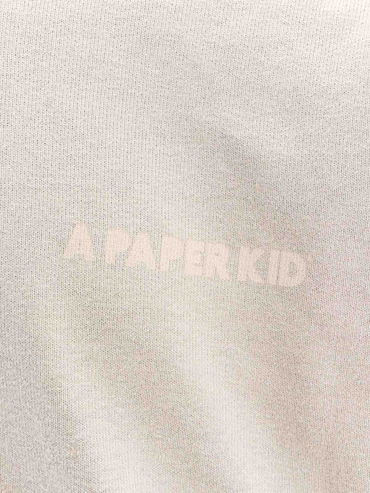 Shop A Paper Kid Cotton Sweatshirt With Frontal Logo In Beige