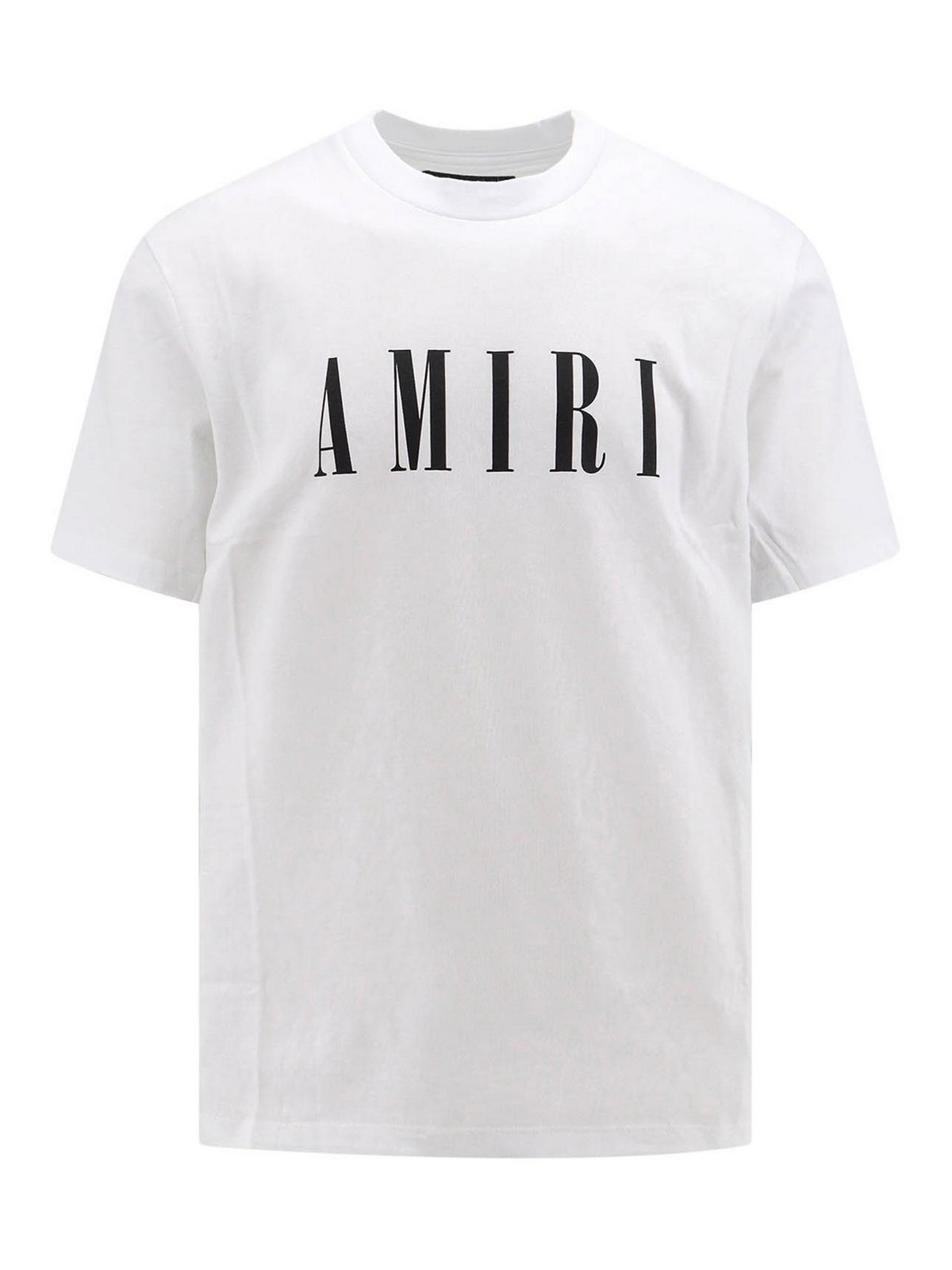 Shop Amiri Cotton T-shirt With Logo Print In White