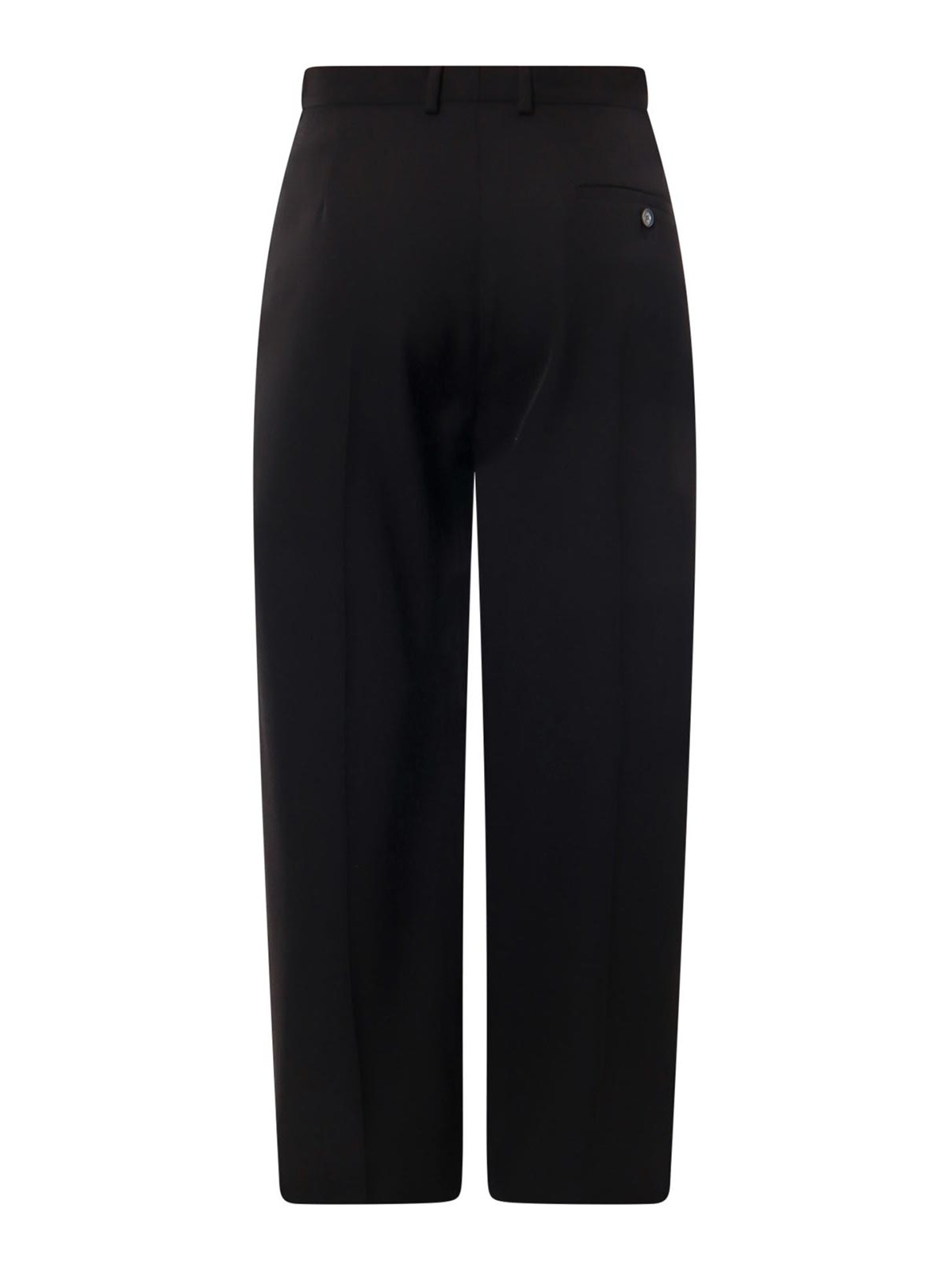 Shop Balenciaga Wool Tailored Trouser In Black