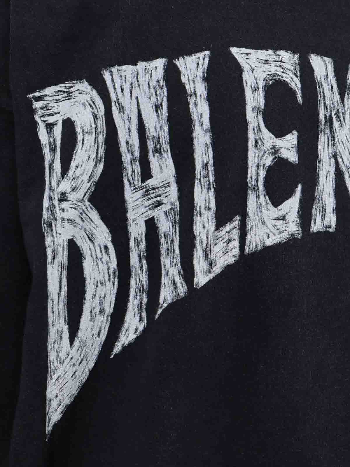 Balenciaga Hand-drawn cotton t-shirt - Black | 764235TPVU41569