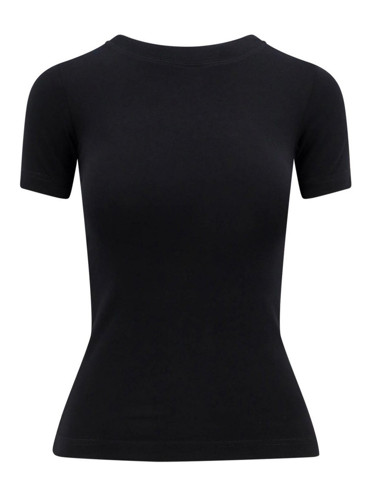 Shop Balenciaga Slim Fit Stretch Cotton T-shirt In Negro