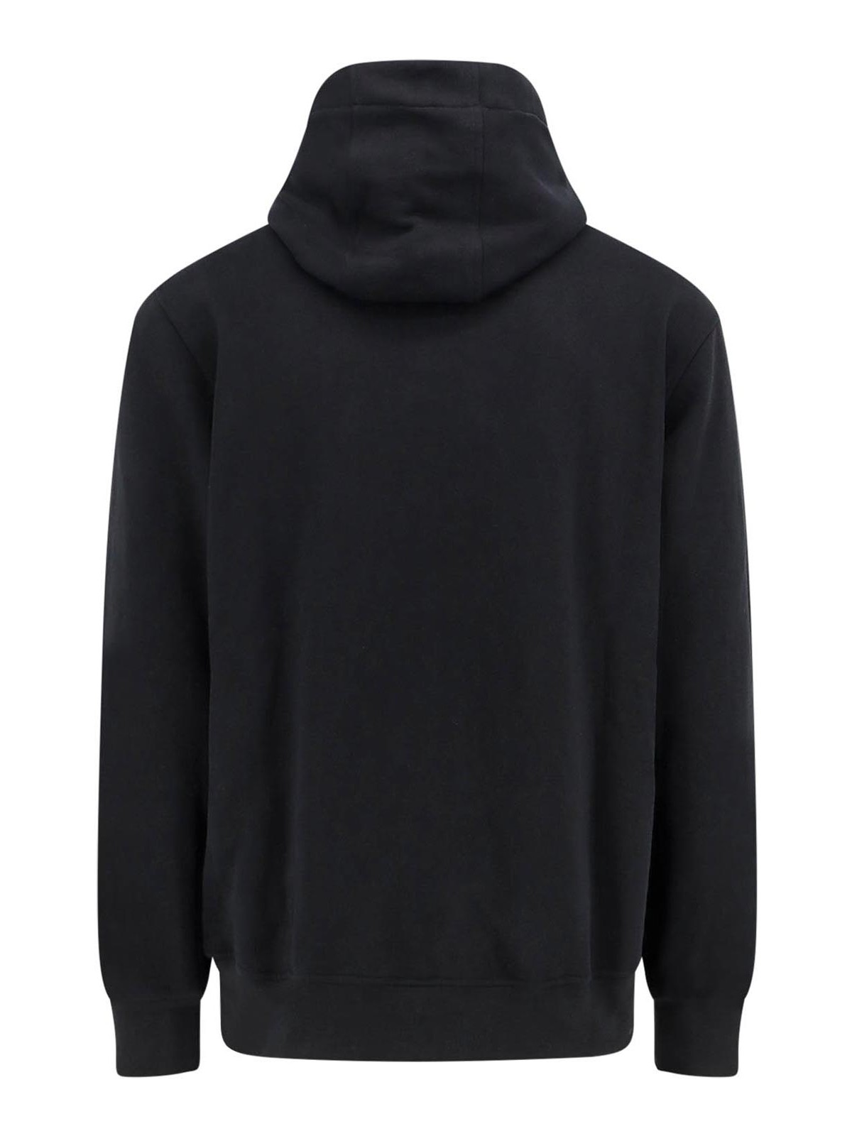 Shop Barrow Cotton Sweatshirt With Iconic Frontal Print In Black