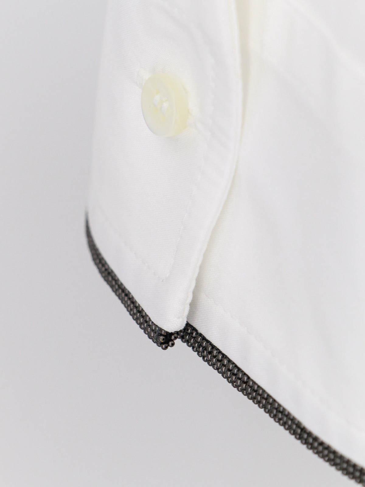 Shop Brunello Cucinelli Wool Shirt Jewel Detail In White