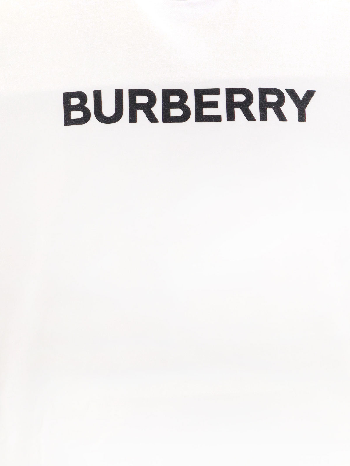 Shop Burberry Cotton T-shirt With Logo Print In White