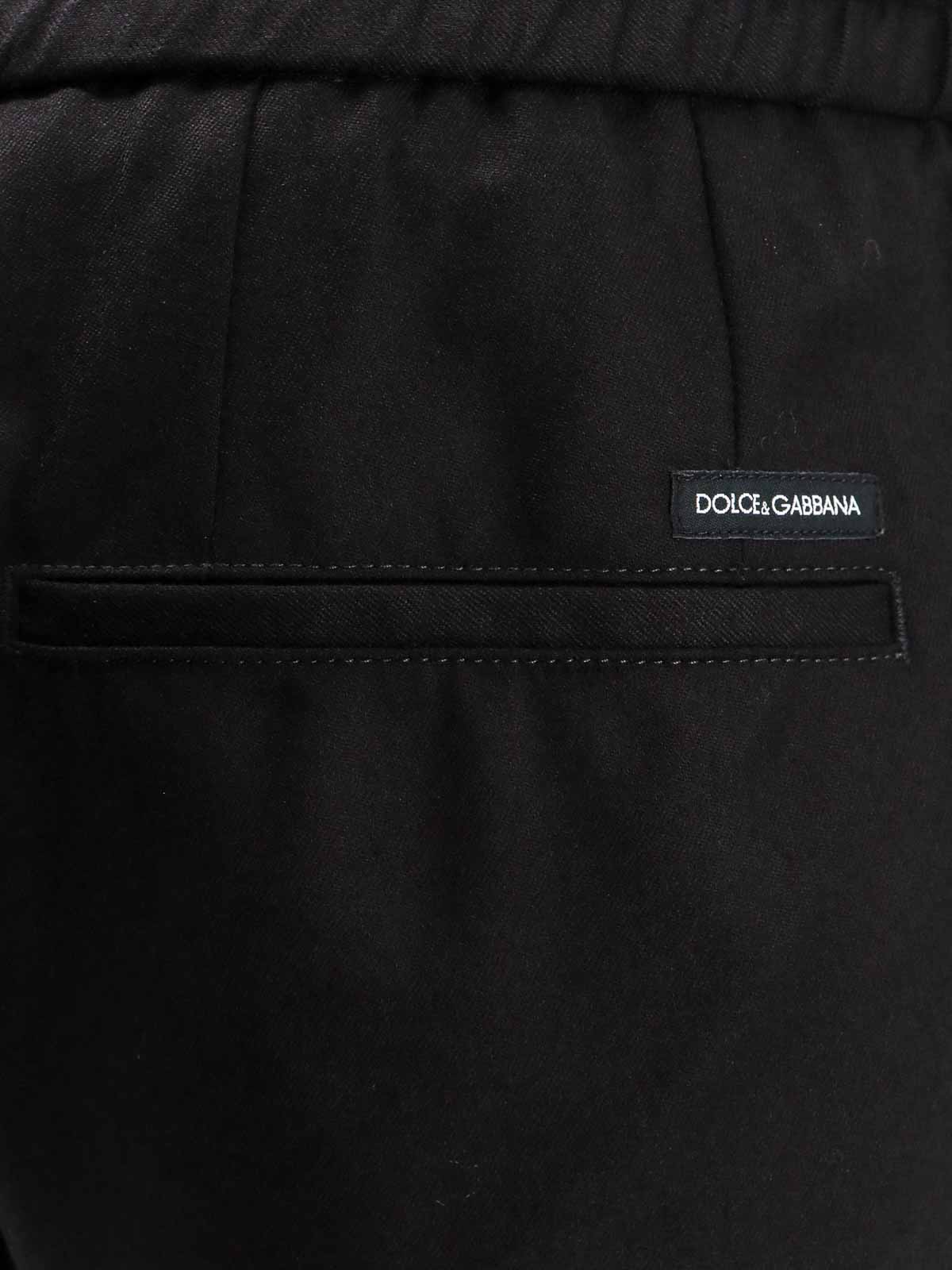 Shop Dolce & Gabbana Virgin Wool Trouser In Negro