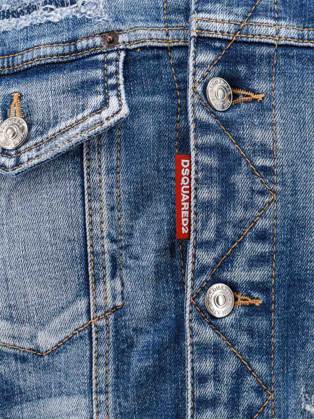 Dsquared2 Giubbino Jeans Con Logo DQ2254 D0ABX main image 1