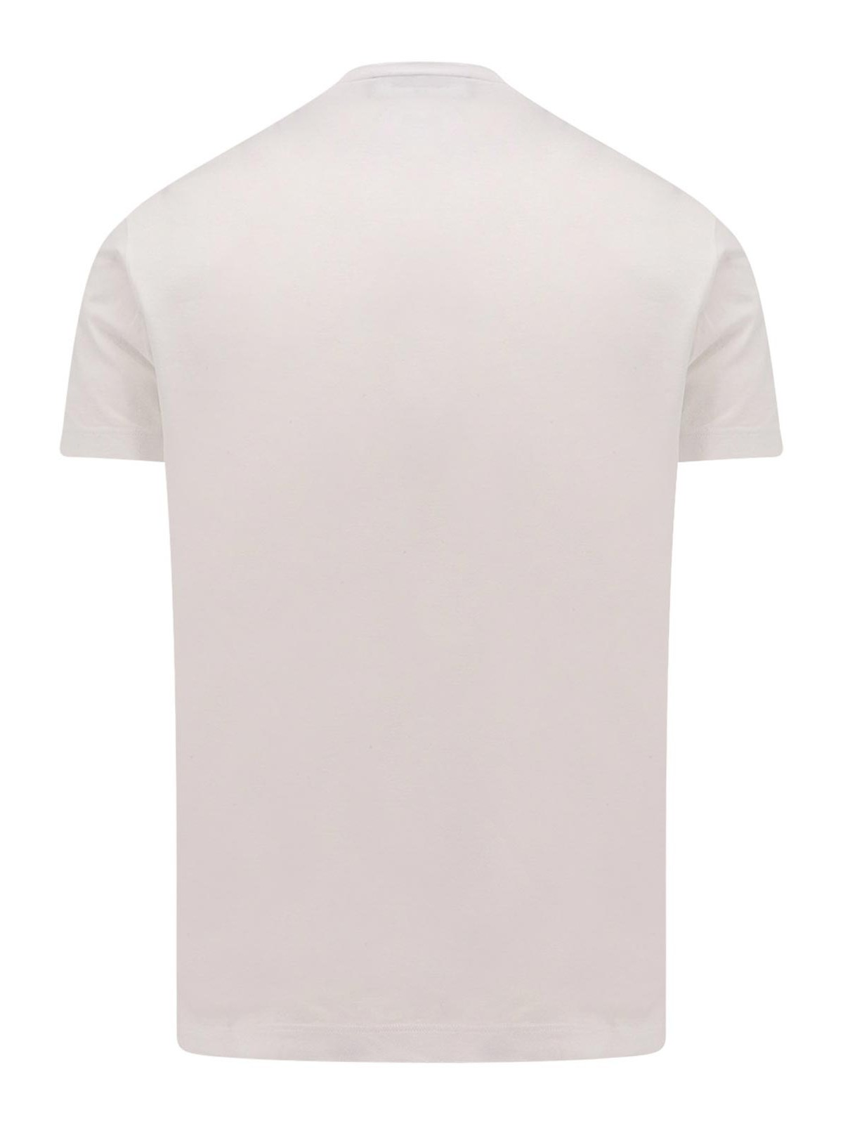 Shop Dsquared2 Cotton T-shirt With Iconic Frontal Print In White
