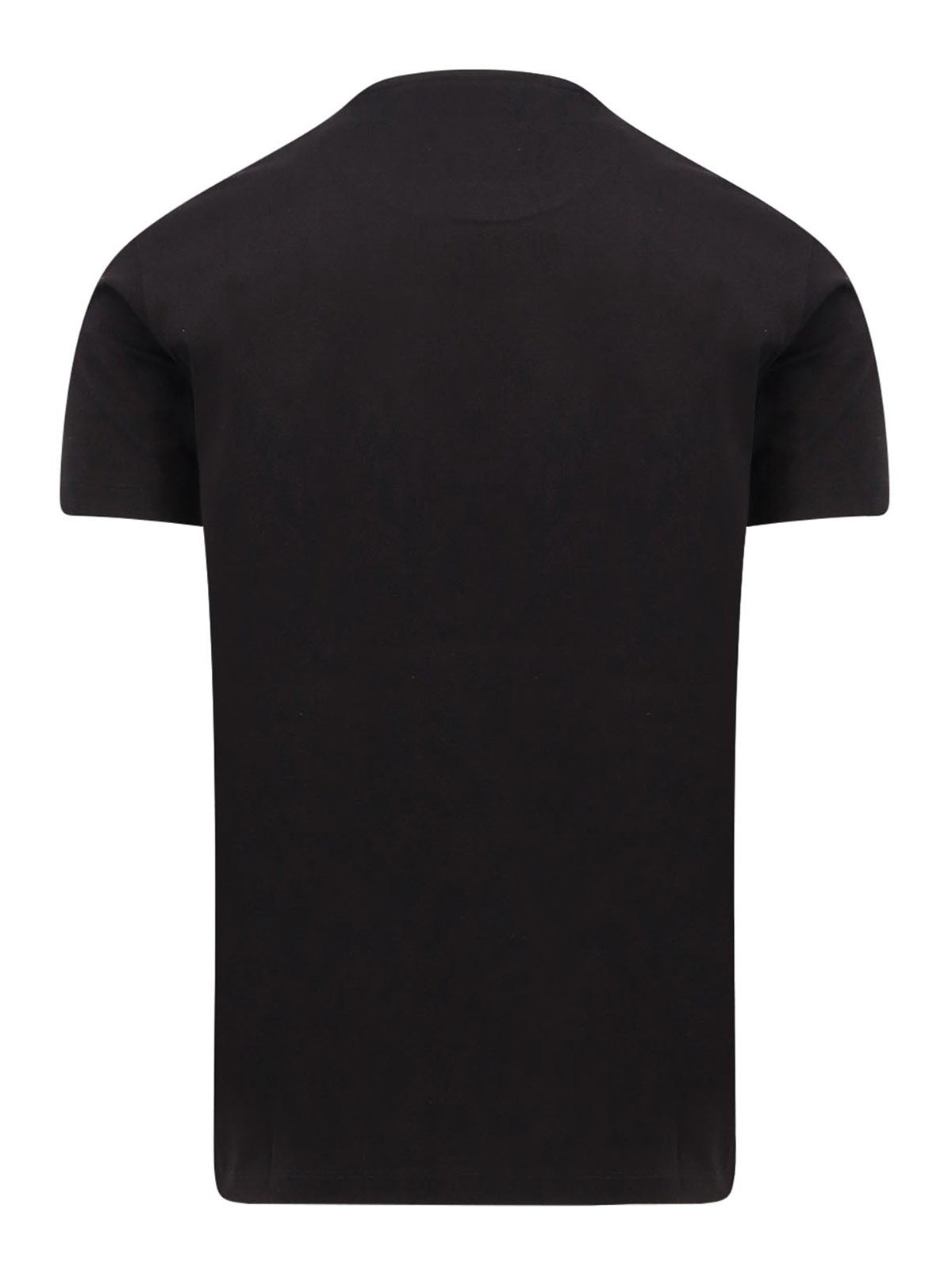 Shop Dsquared2 Cotton T-shirt With Iconic Frontal Print In Black