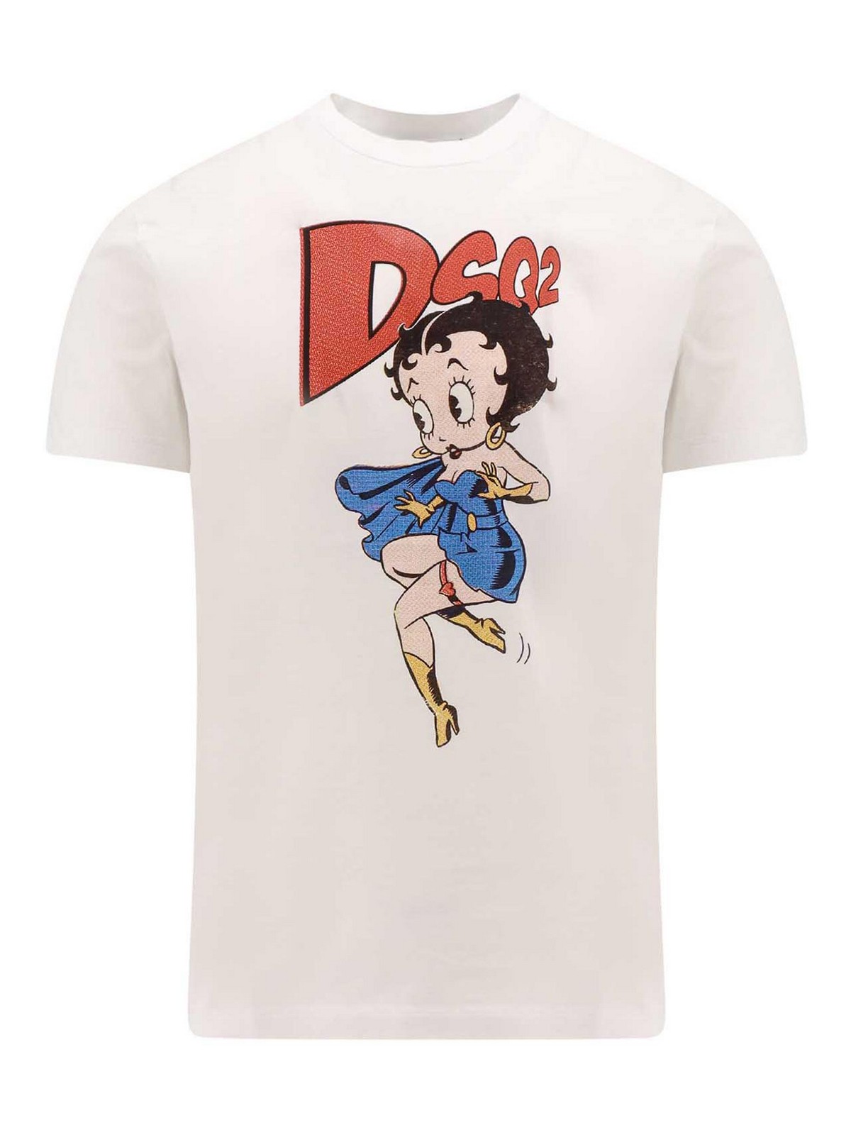 Shop Dsquared2 Betty Boop Logo Tee In White