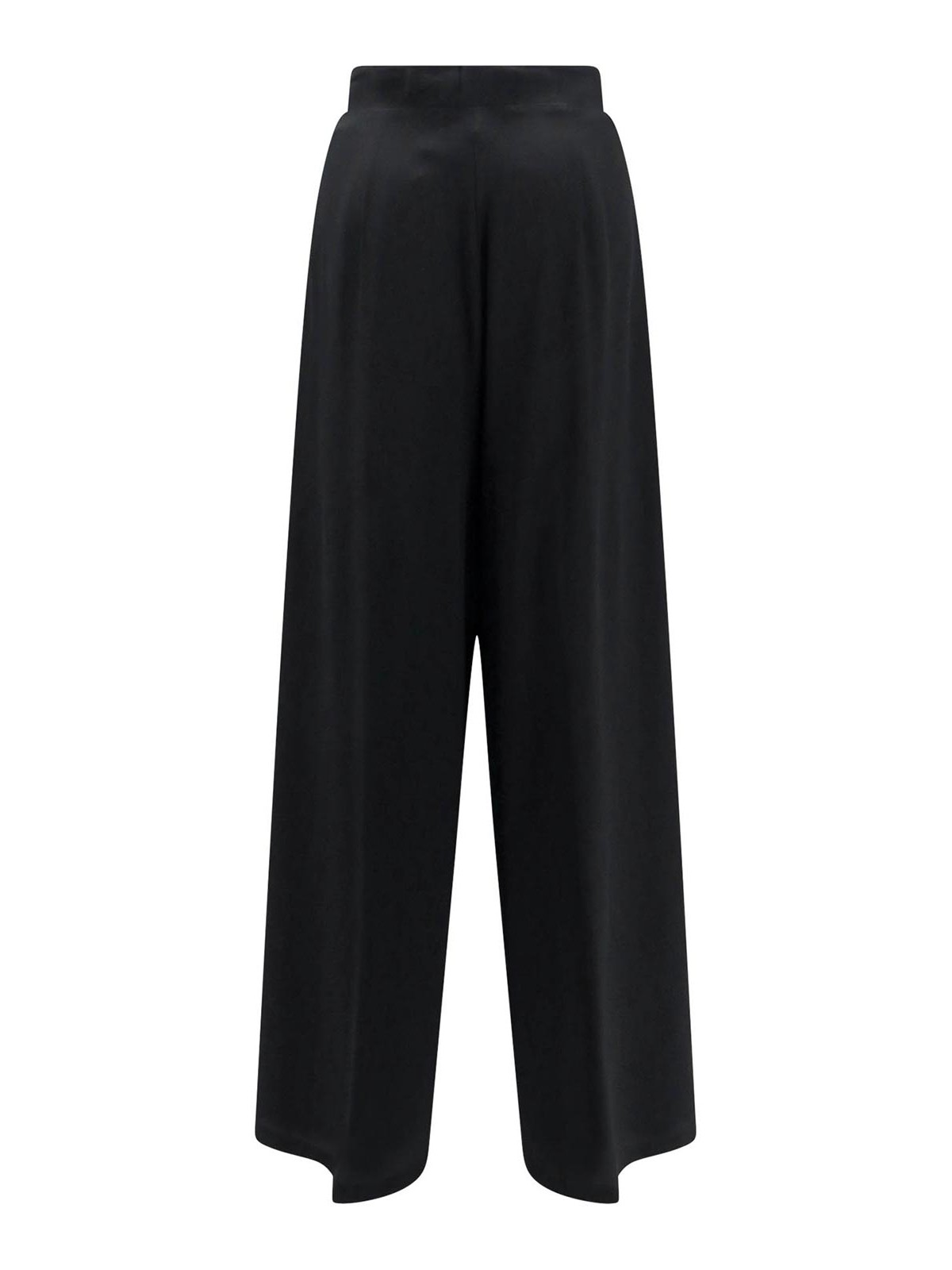 Shop Erika Cavallini Silk Blend Trouser In Negro