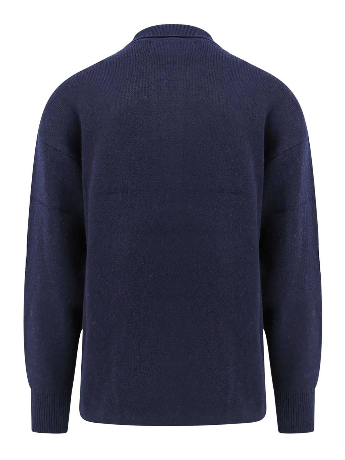 Shop Isabel Marant Organic Cotton Sweater With Embroidered Logo In Blue