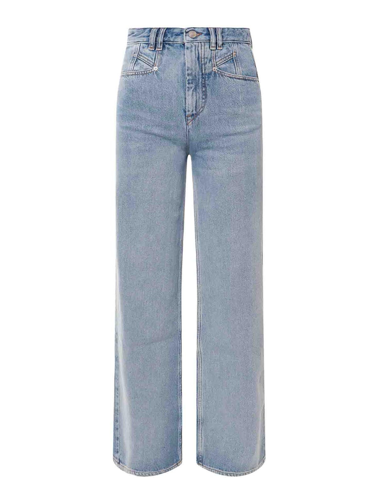 Isabel Marant Jeans With Wide Leg In Azul