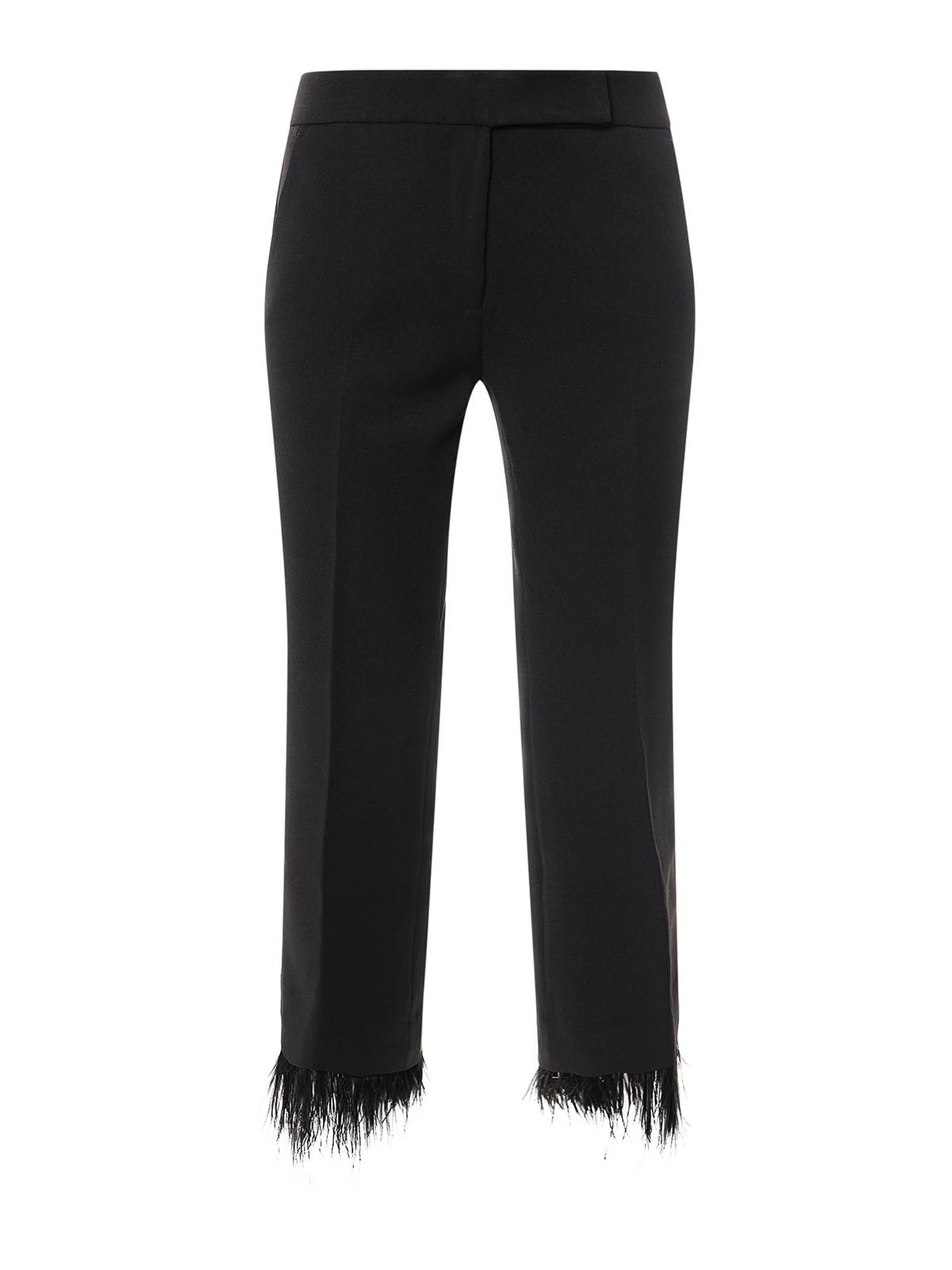 Shop Michael Kors Trouser With Feathers Detail In Negro