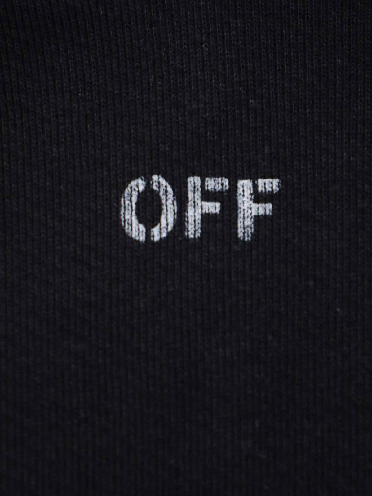 Shop Off-white Skate Cotton Sweatshirt With Off Print In Black