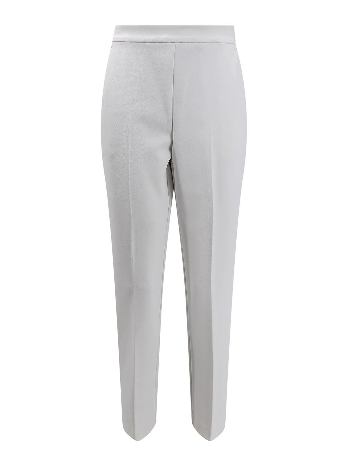 Pinko Stretch Crpe Tech Fabric Trouser In White