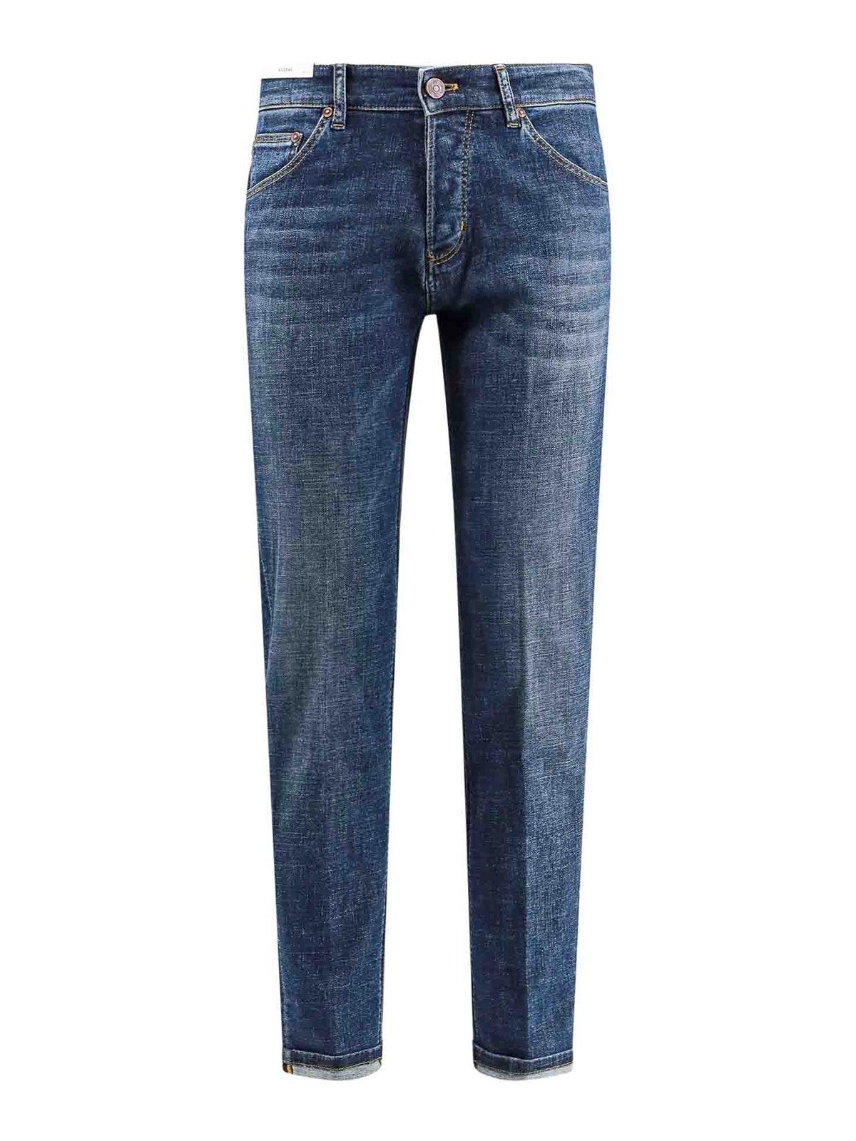 Pt Torino Stretch Cotton Jeans In Blue
