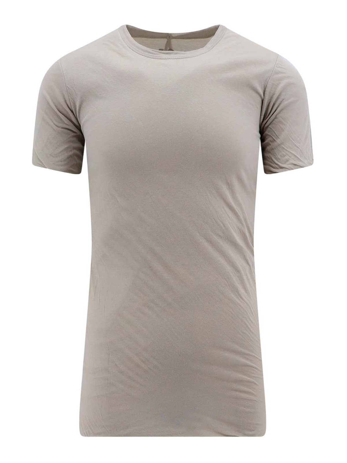 Rick Owens Organic Cotton T-shirt In Beis