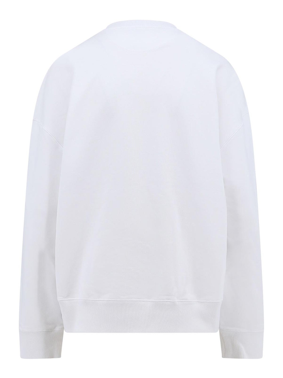 Shop Stella Mccartney Iconic Sustainable Cotton Sweatshirt In Blanco