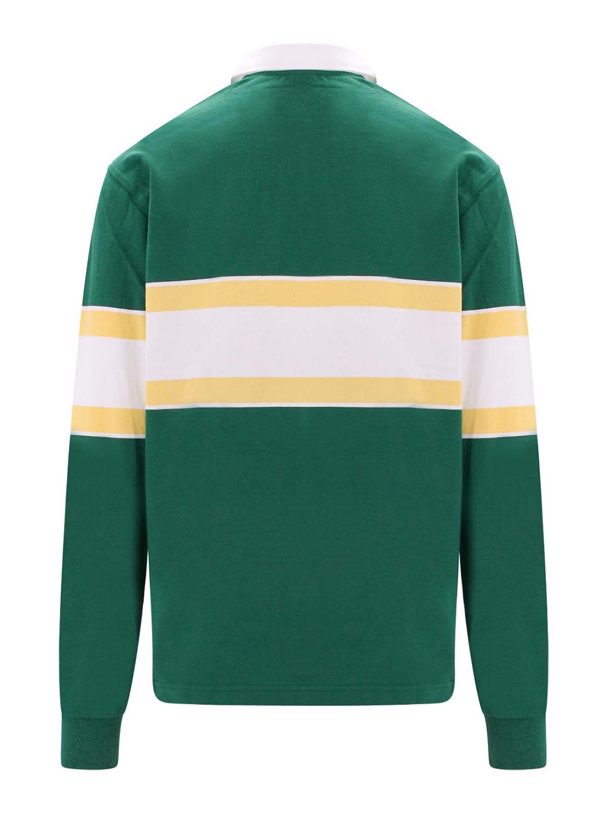 Shop Drôle De Monsieur Cotton Polo Shirt With Frontal Logo In Green