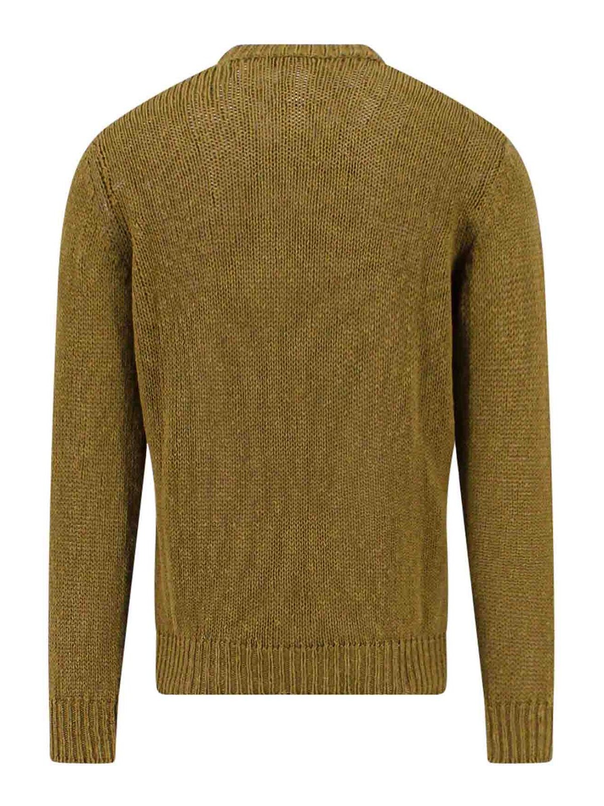 Shop Roberto Collina Cotton And Linen Sweater In Green