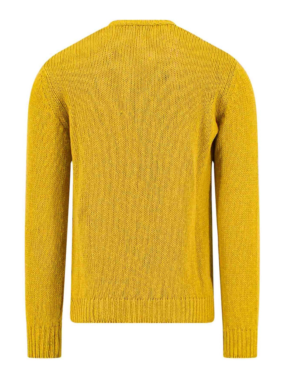Shop Roberto Collina Cotton And Linen Sweater In Yellow