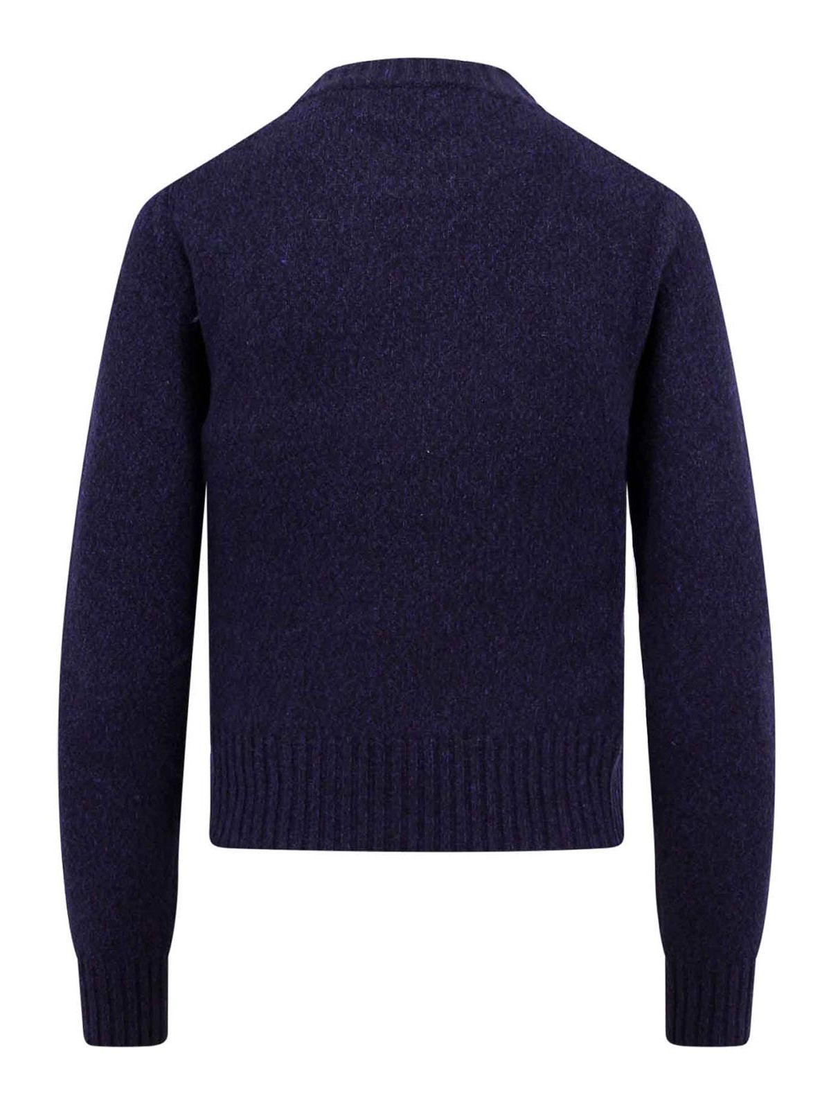 Shop Ami Alexandre Mattiussi Cashmere And Wool Sweater In Blue