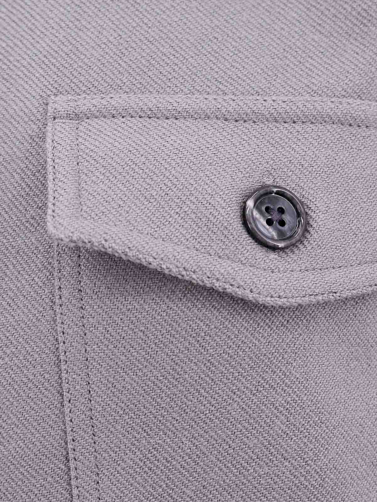 Shop Ami Alexandre Mattiussi Camisa - Gris In Grey