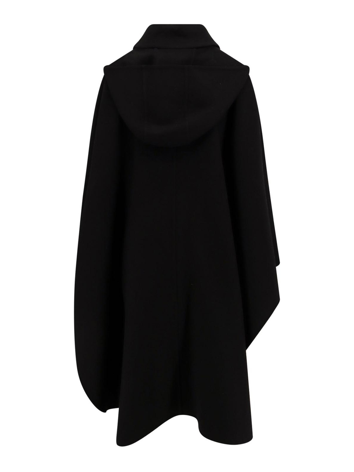 Shop Chloé Wool And Cashmere Cape In Negro