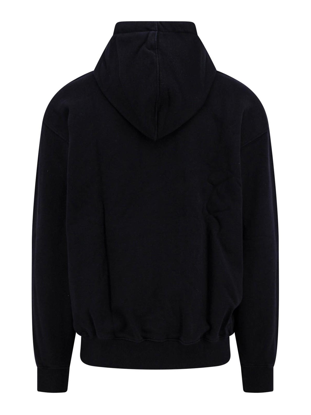 Shop Drôle De Monsieur Cotton Sweatshirt With Embroidered Logo In Black