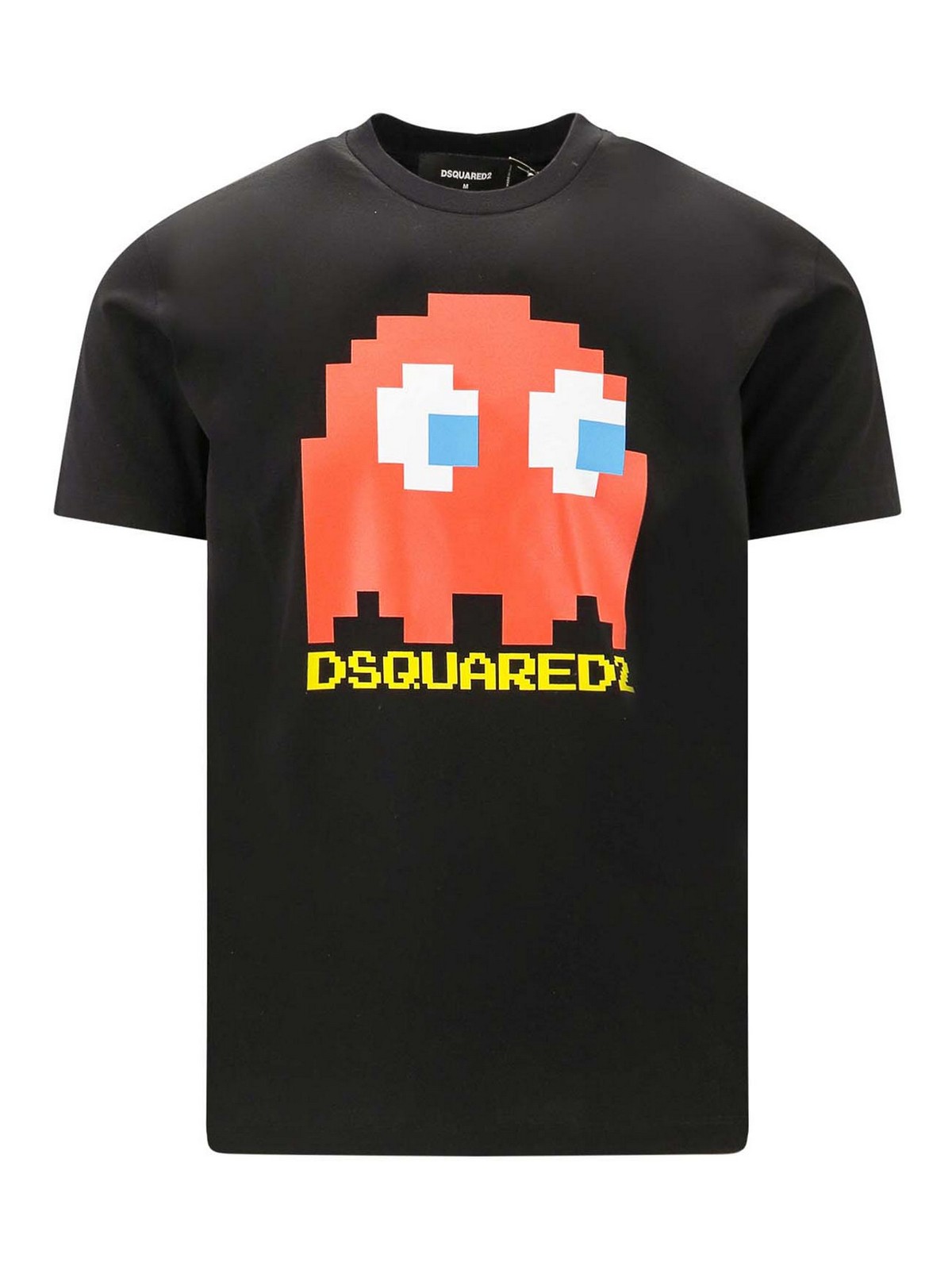 Dsquared2 Pacman X Dsquared 2 Cotton T-shirt In Black