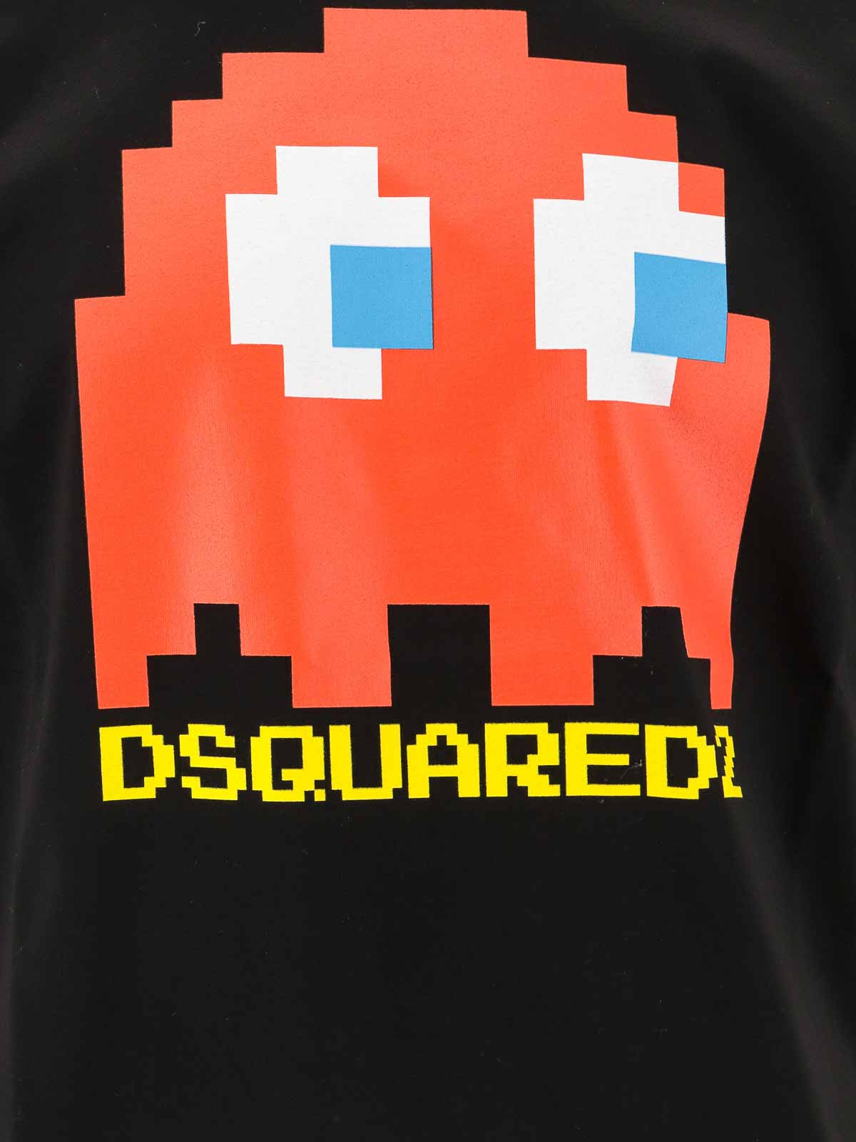 Shop Dsquared2 Pacman X Dsquared 2 Cotton T-shirt In Black