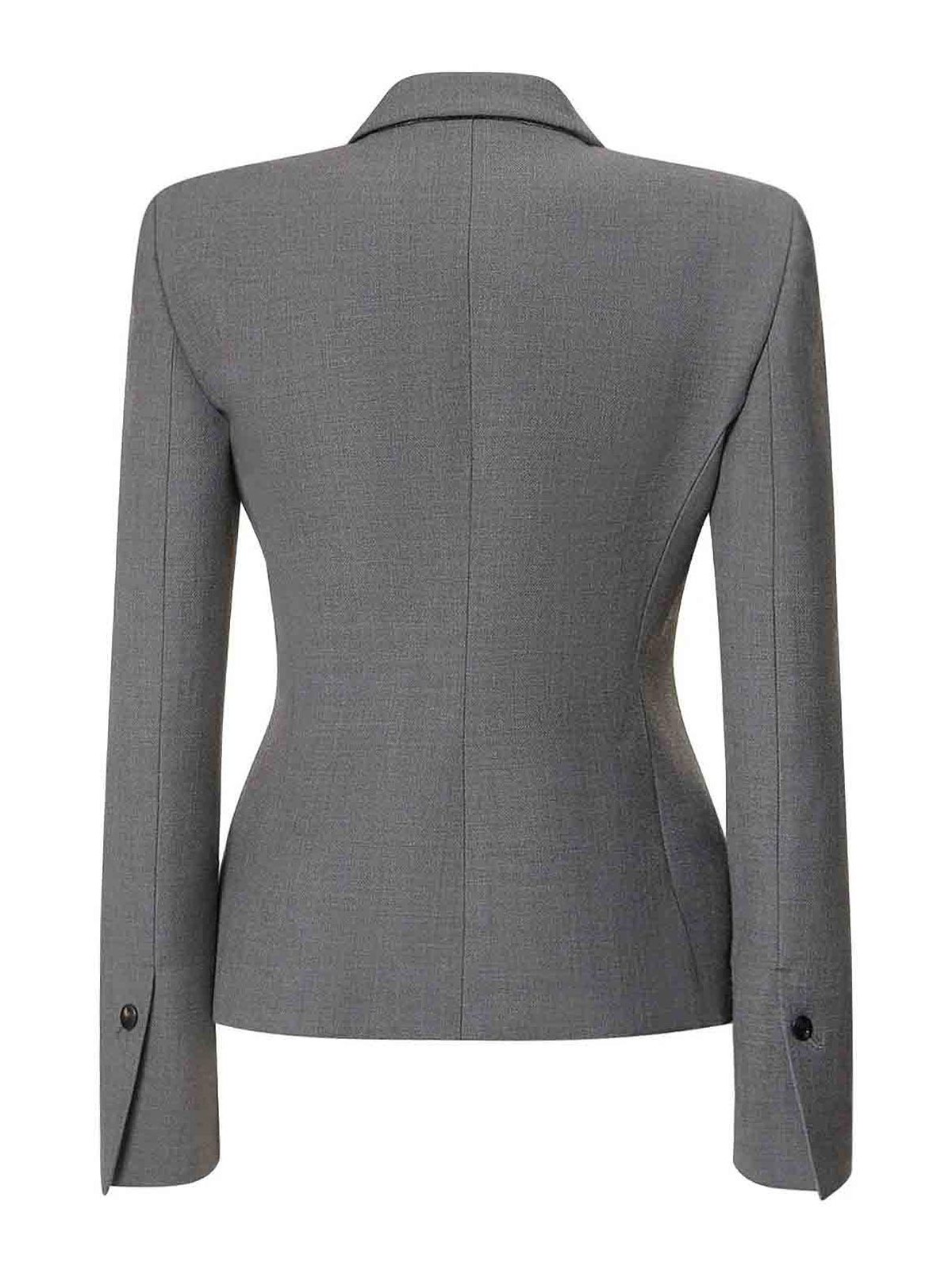 Ferragamo Virgin wool blazer - Grey - Women|13C631766728VINTAGEGR