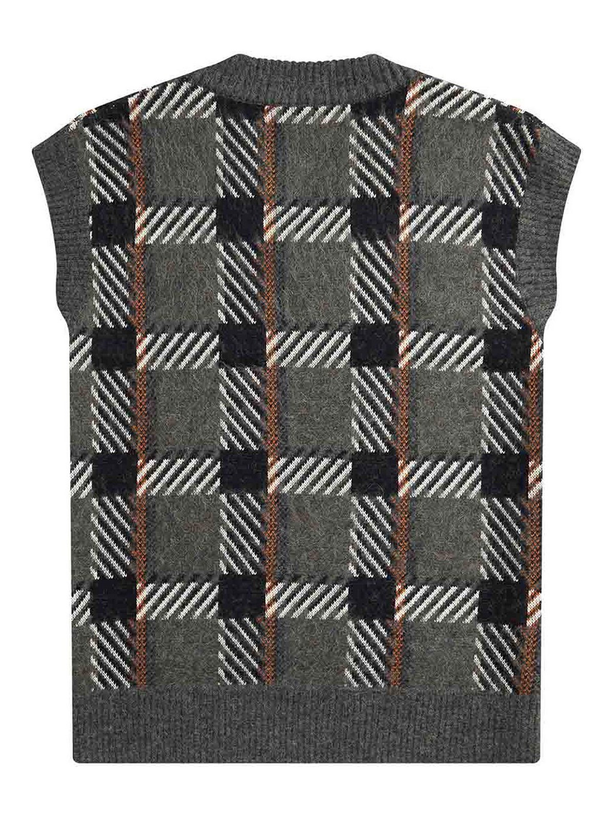 Shop Fred Perry Tartan Vest With Logo Embroidery In Green