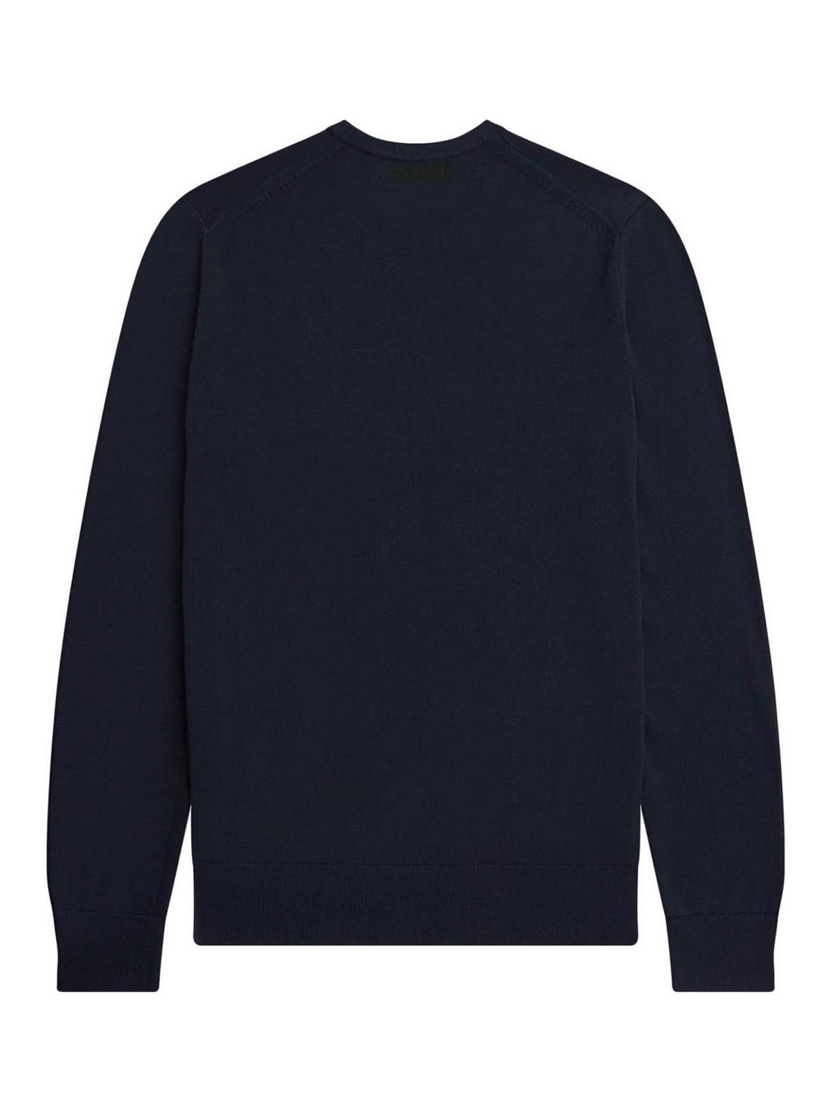 Shop Fred Perry Wool And Cotton Sweater In Blue