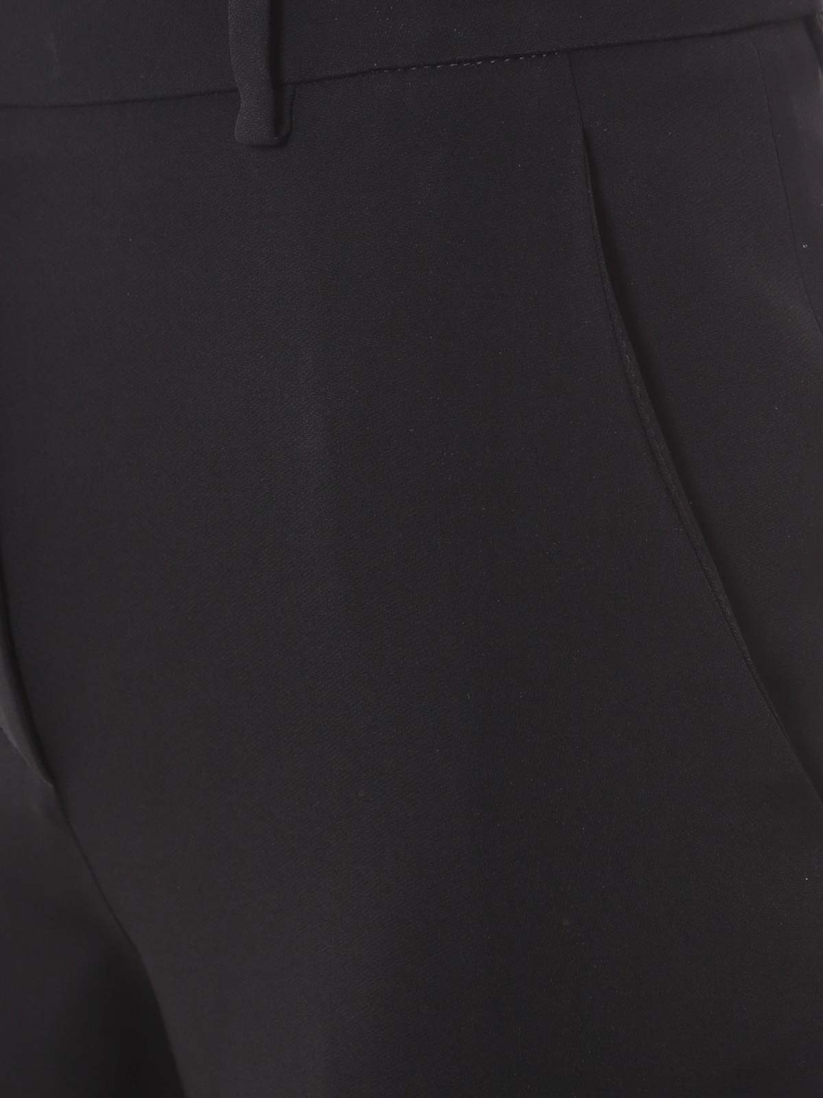 Shop Giorgio Armani Stretch Viscose Trouser In Negro