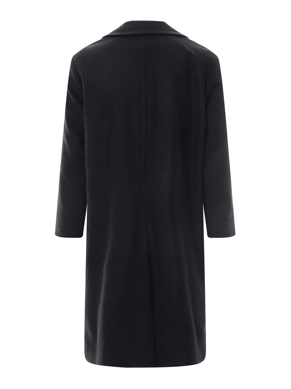 Shop Hevo Virgin Wool Coat In Grey