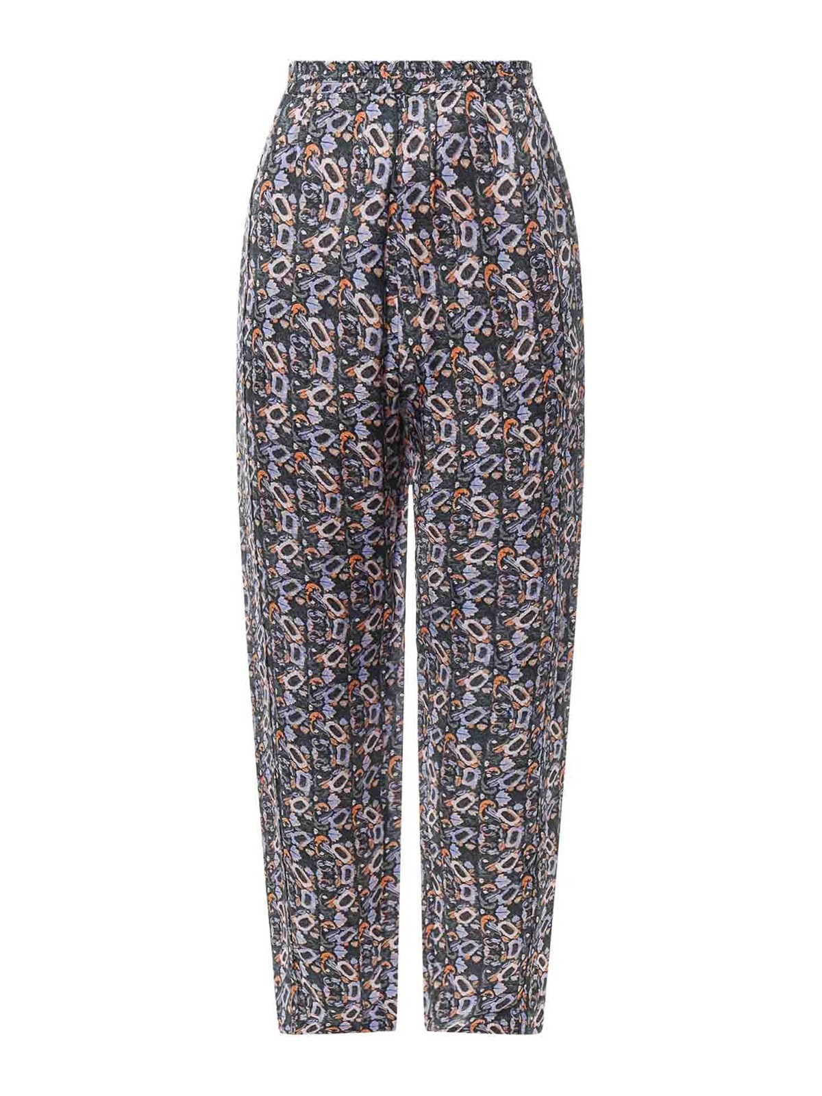 Shop Isabel Marant Viscose And Silk Trouser In Negro