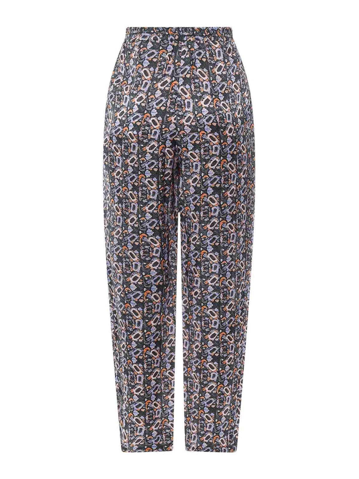 Shop Isabel Marant Viscose And Silk Trouser In Negro