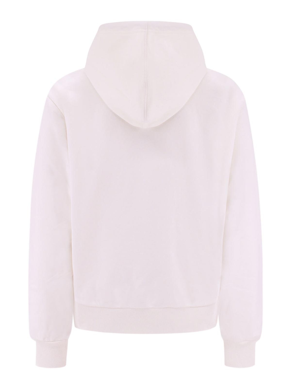 Shop Marni Cotton Sweatshirt With Frontal Print In White
