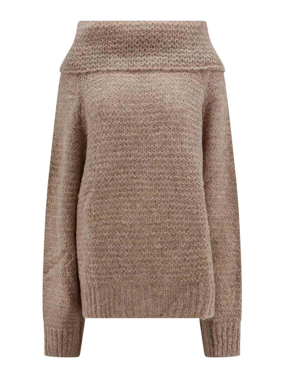 Shop Mes Demoiselles Alpaca Blend Sweater In Beis