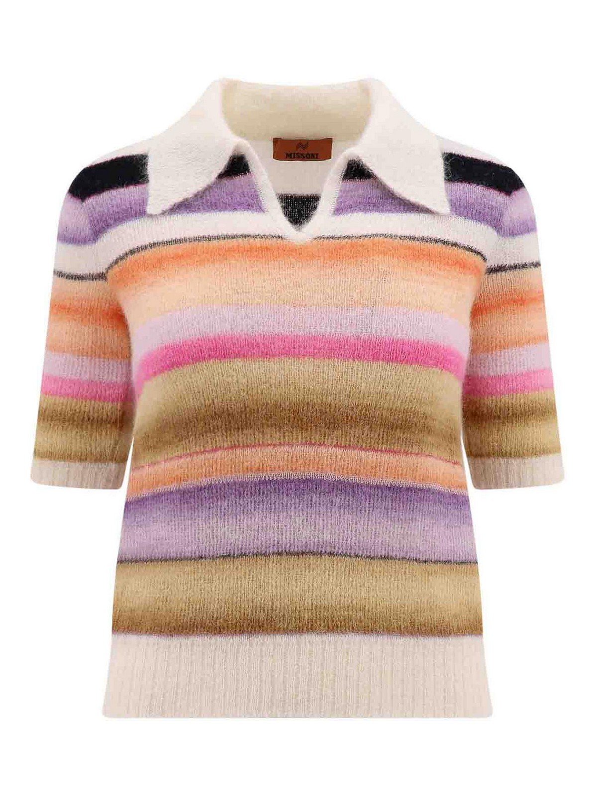 Shop Missoni Multicolor Alpaca And Mohair Blend Sweater