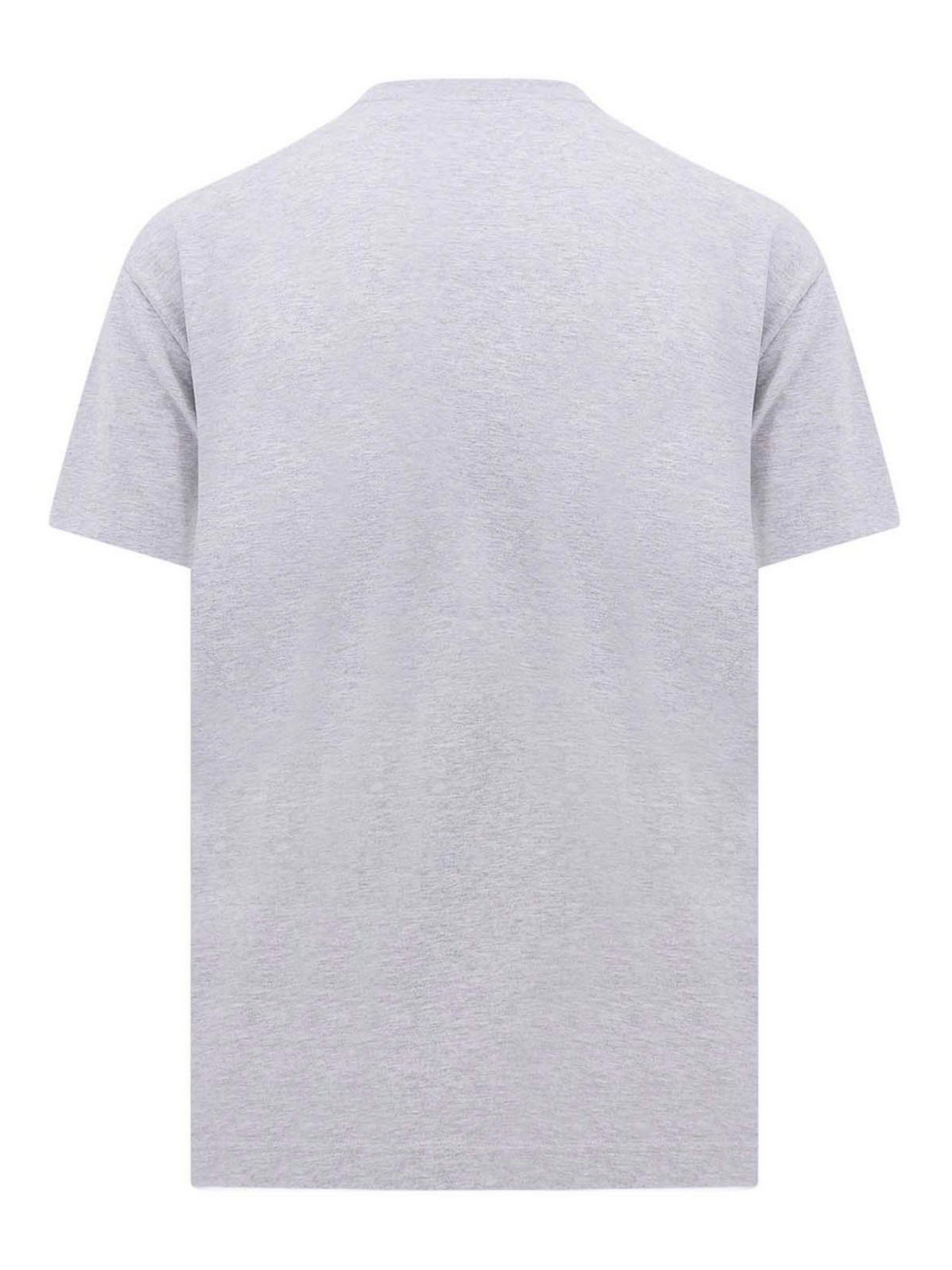 Shop Palm Angels Organic Cotton Tee In Grey