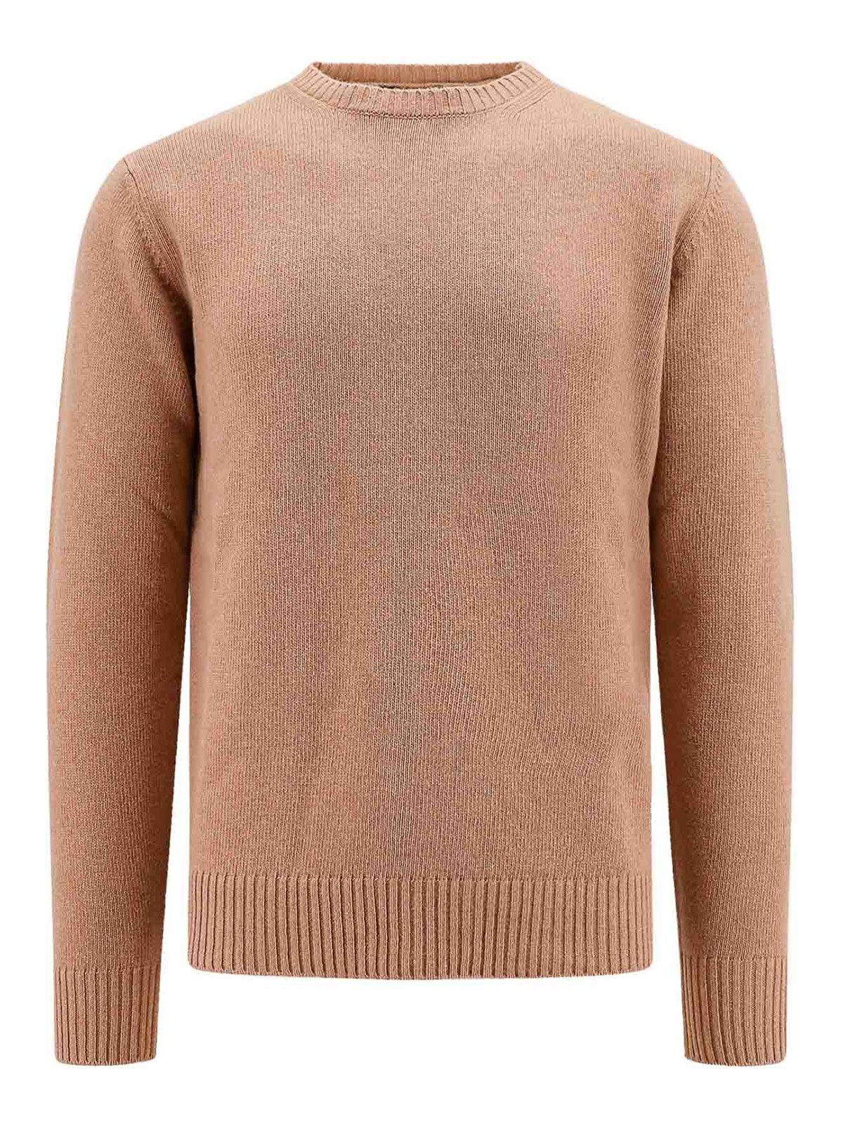Roberto Collina Wool And Cashmere Sweater In Brown