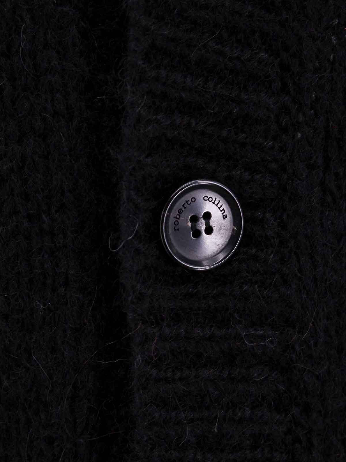 Shop Roberto Collina Alpaca Blend Cardigan In Black