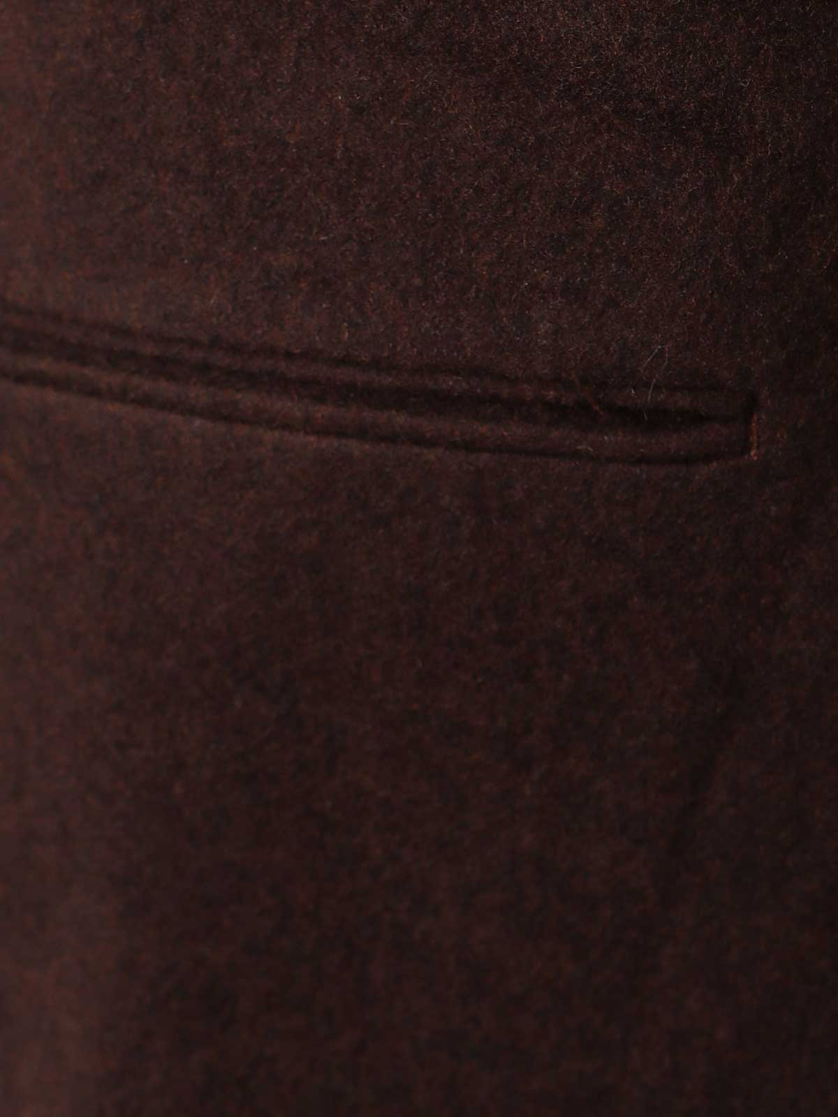 Shop Etudes Studio Wool Trouser Coulisse Bottom In Brown
