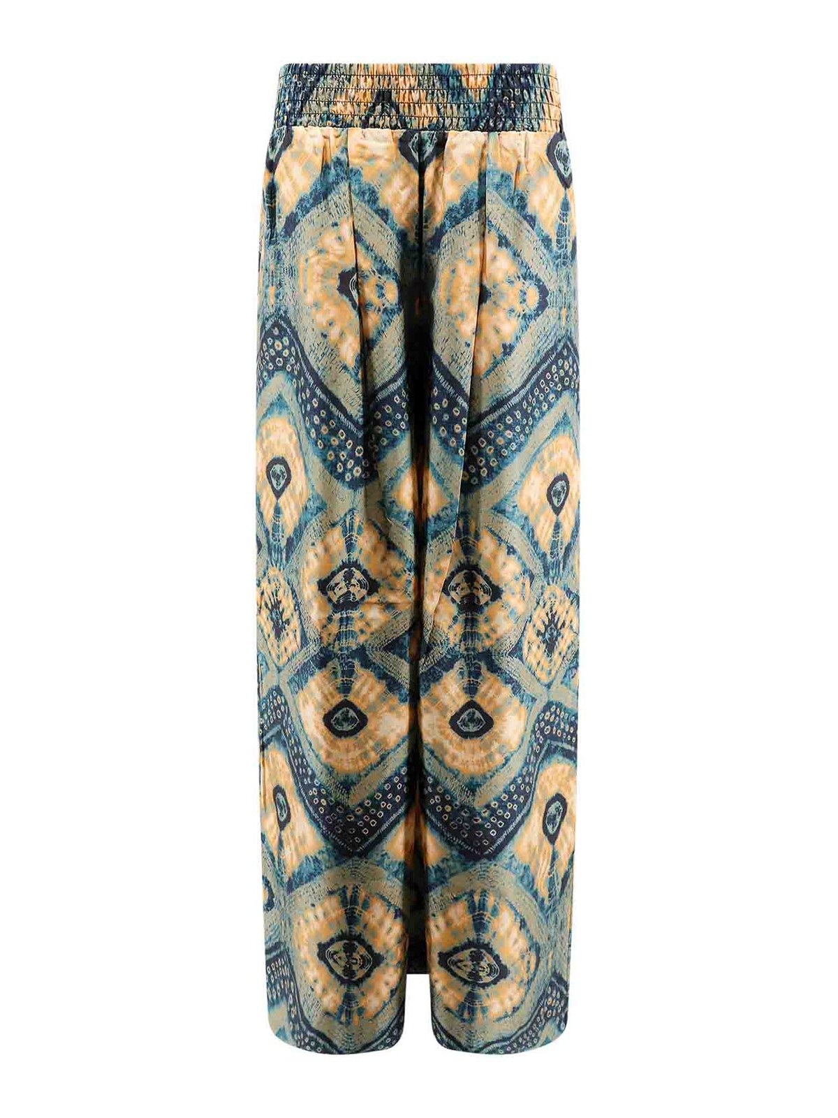 Shop Ulla Johnson Silk Trouser With Constellation Print In Multicolor