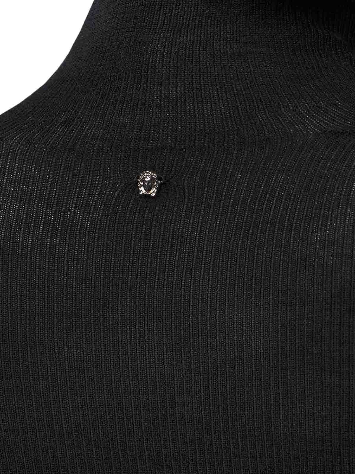 Shop Versace Suéter Cuello Redondo - Negro