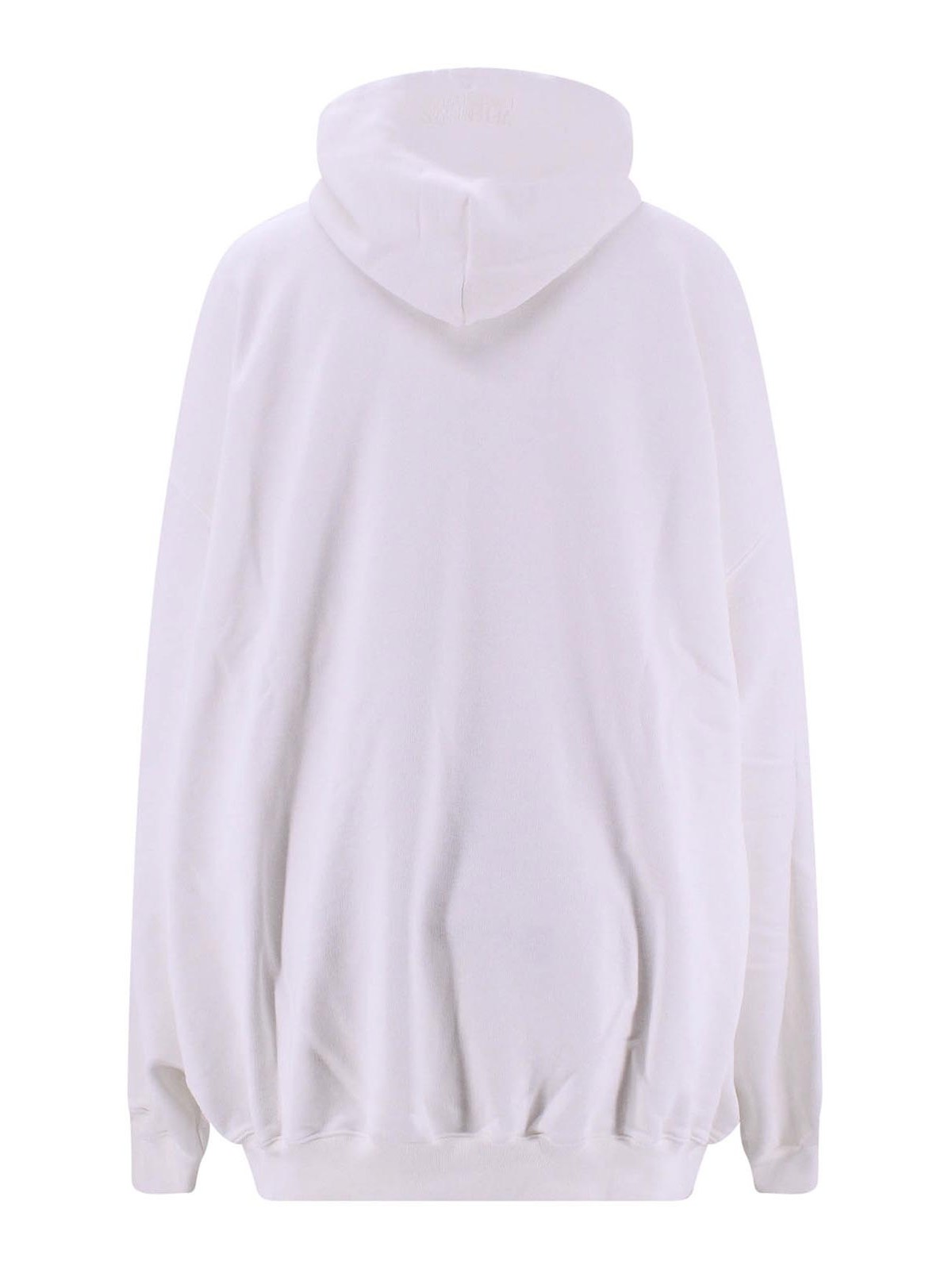 Shop Vetements Cotton Blend Sweatshirt 4 Seasons Logo In White