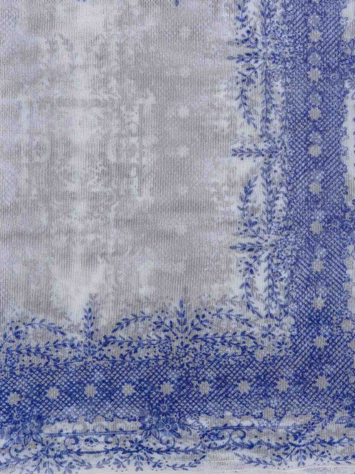 Shop Philosophy Di Lorenzo Serafini Scarf With All-over Print In Azul